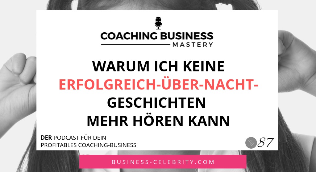 Erfolgreich über Nacht - meine Tipps