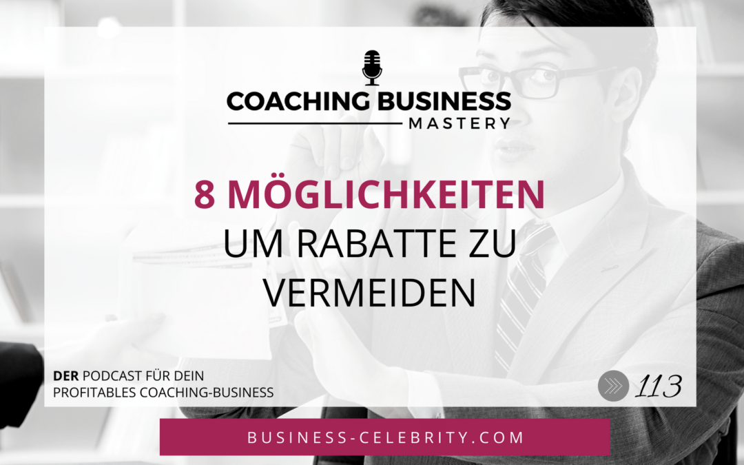 8 Möglichkeiten, um Rabatte zu vermeiden